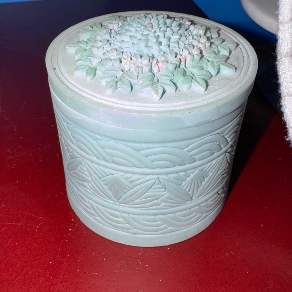 Alby crafts Other - 3/$30
Alby Crafts Floral Decorated Blue Green Ceramic Jewelry Box With Lid